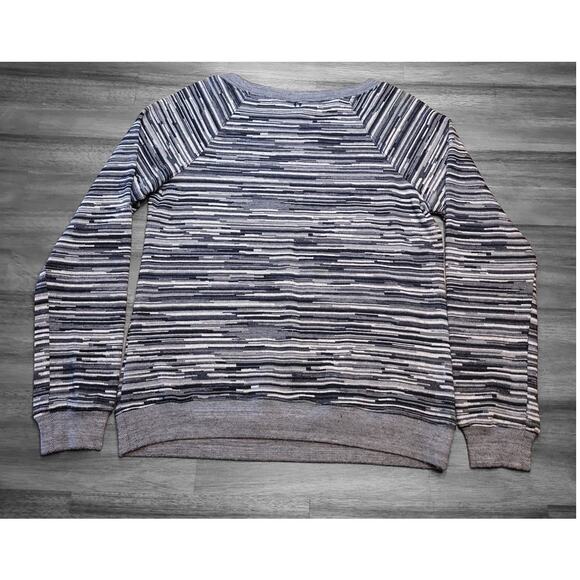 🖤 Trina Turk Stretch Jersey Sweatshirt Sweater – Women’s S – Gray/Black/White - Picture 2 of 10